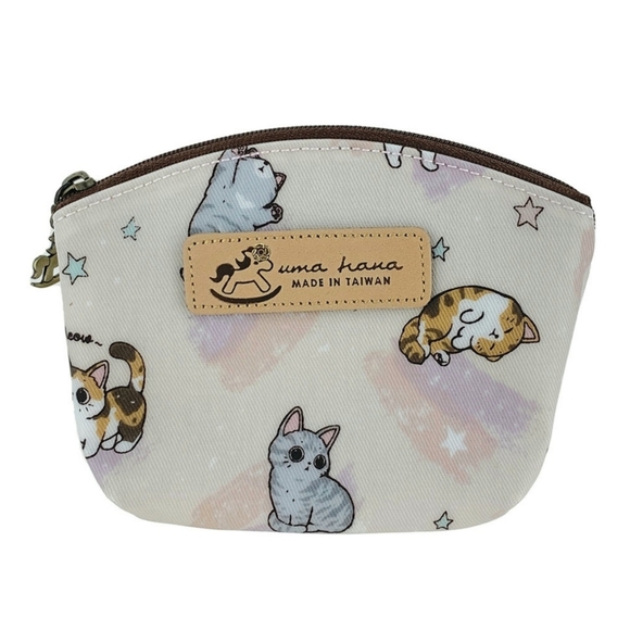 Uma Hana Handbags - Waterproof Cat Shell Coin Purse Card Pouch Holder